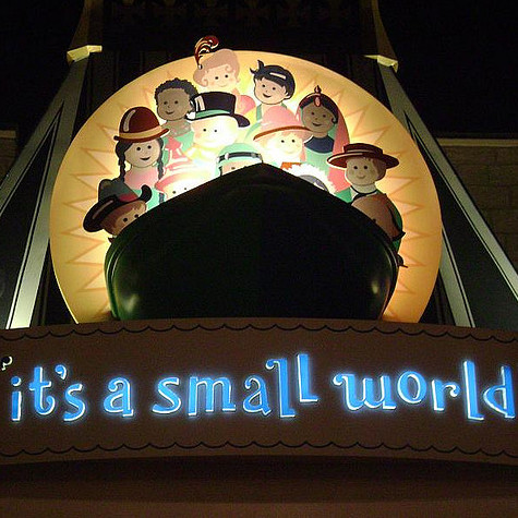 It's A Small World by Darren Wittko https://www.flickr.com/photos/disneyworldsecets/2767829714/ CC BY 2.0 [https://creativecommons.org/licenses/by/2.0/] (cropped)